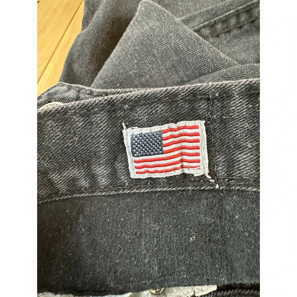 Vintage True Religion Billy Super T Jeans Mens 38x32 Made in USA Black Flap